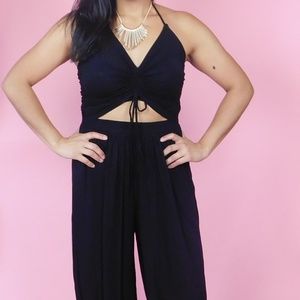 Drawstring Top Jumsuit